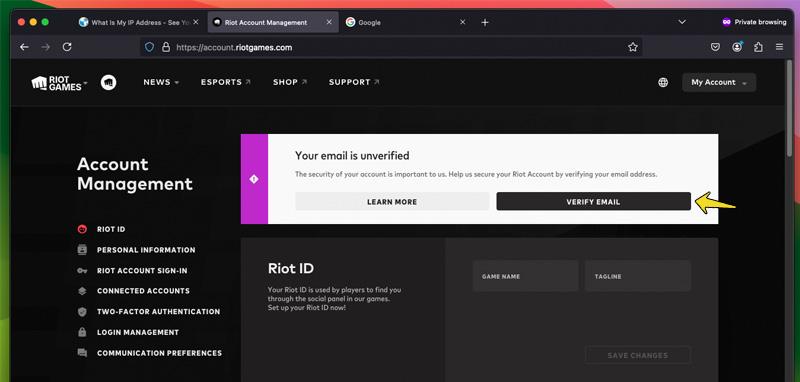 تایید ایمیل اکانت ولورانت